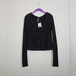 Free People Button-Up Cardigan